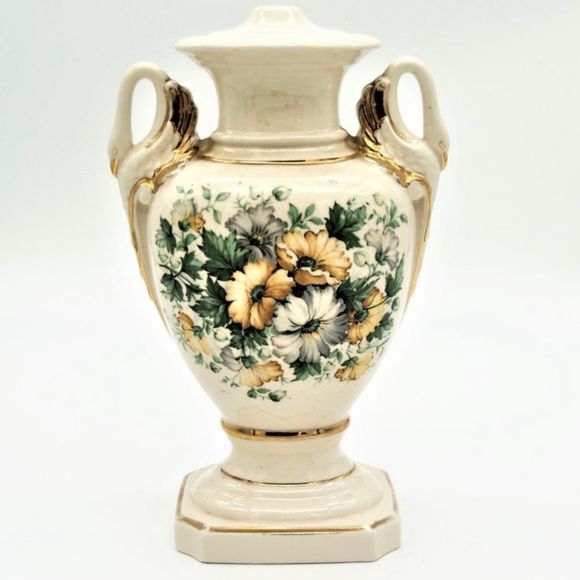 Vintage Porcelain Urn Style Lamp Base - Picture 1 of 10